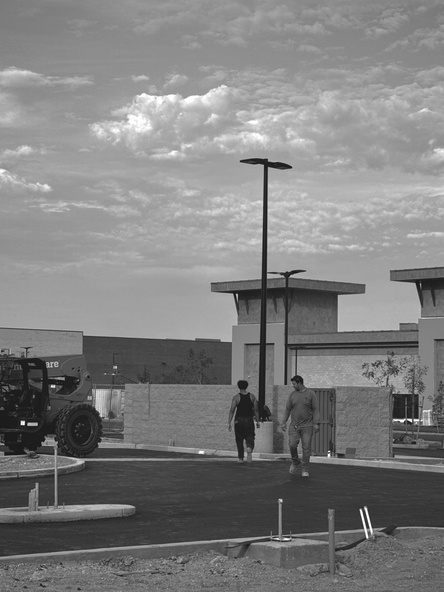 Olive Electric crew on a commercial job site