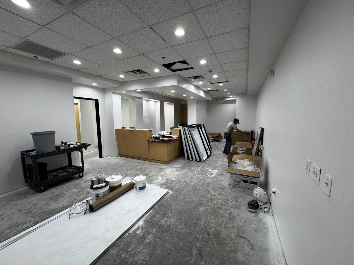 Olive Electric installing new lighting fixtures